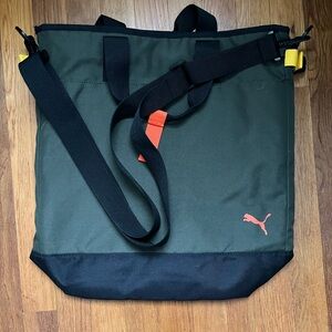 Puma Olive and Black Men's Messenger Bag